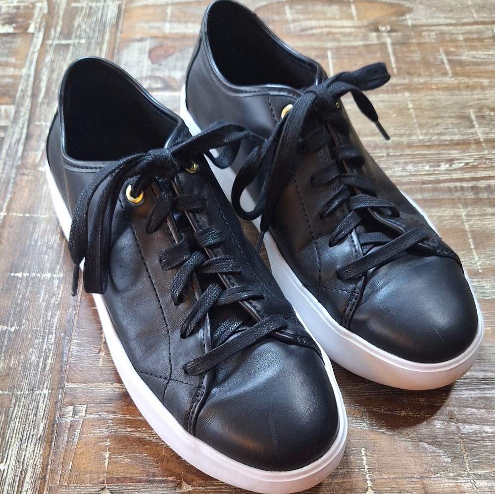 Cole Haan Grand.0S‎ 8.5 B Womens Black Tennis Shoes Lightweight Sneakers